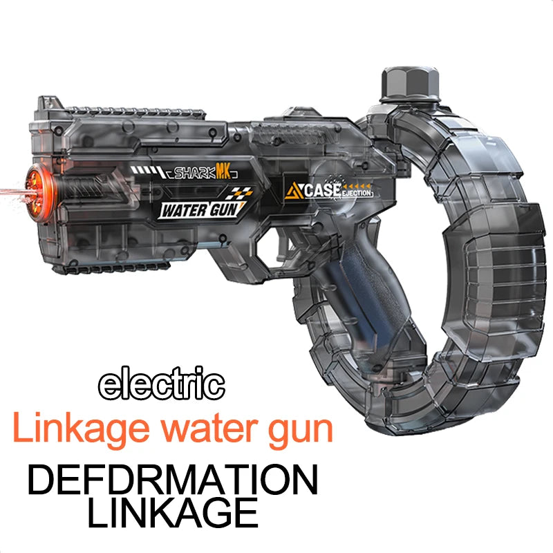 Pistola de Agua Eléctrica Automática Recargable para Adultos y Niños | Succión Automática de Agua | Potente Alcance | Juguete para Playa, Piscina y Verano