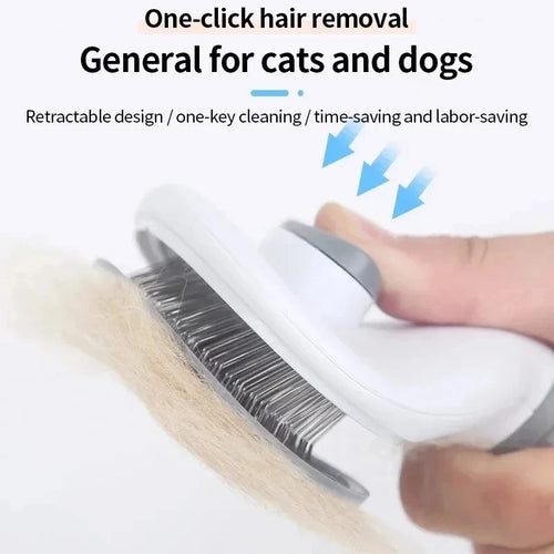 Cepillo Autolimpiante para Perros y Gatos | Elimina el Pelo Fácilmente