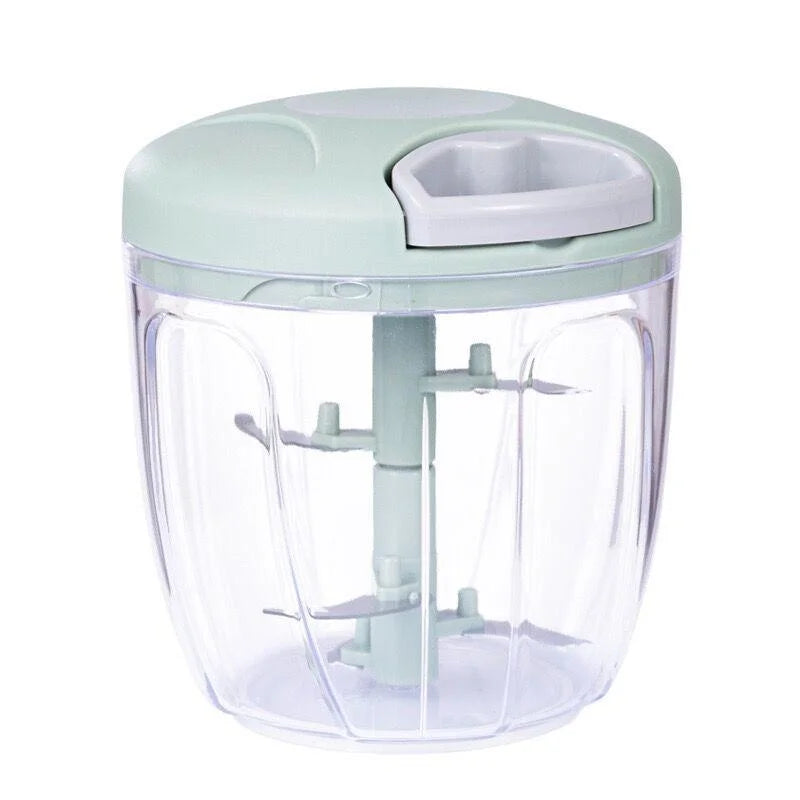 Picadora Manual Multifunción de 500/900 ml – Corta Verduras, Ajo y Carne en Segundos