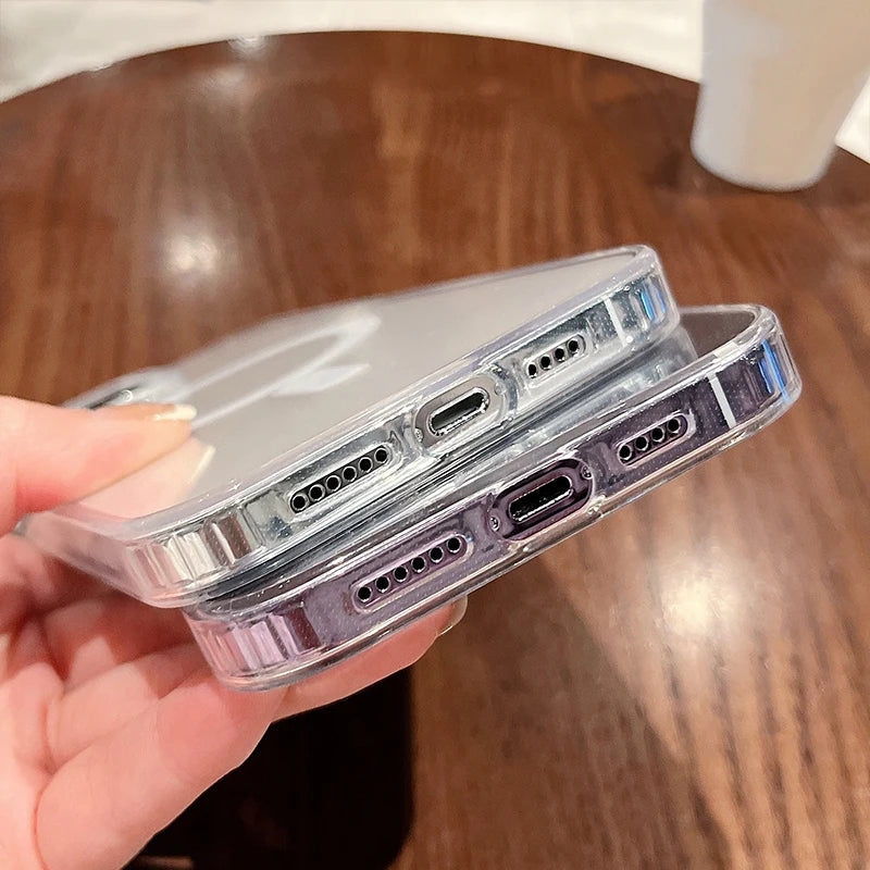 Funda Transparente Magnética Compatible con MagSafe para iPhone