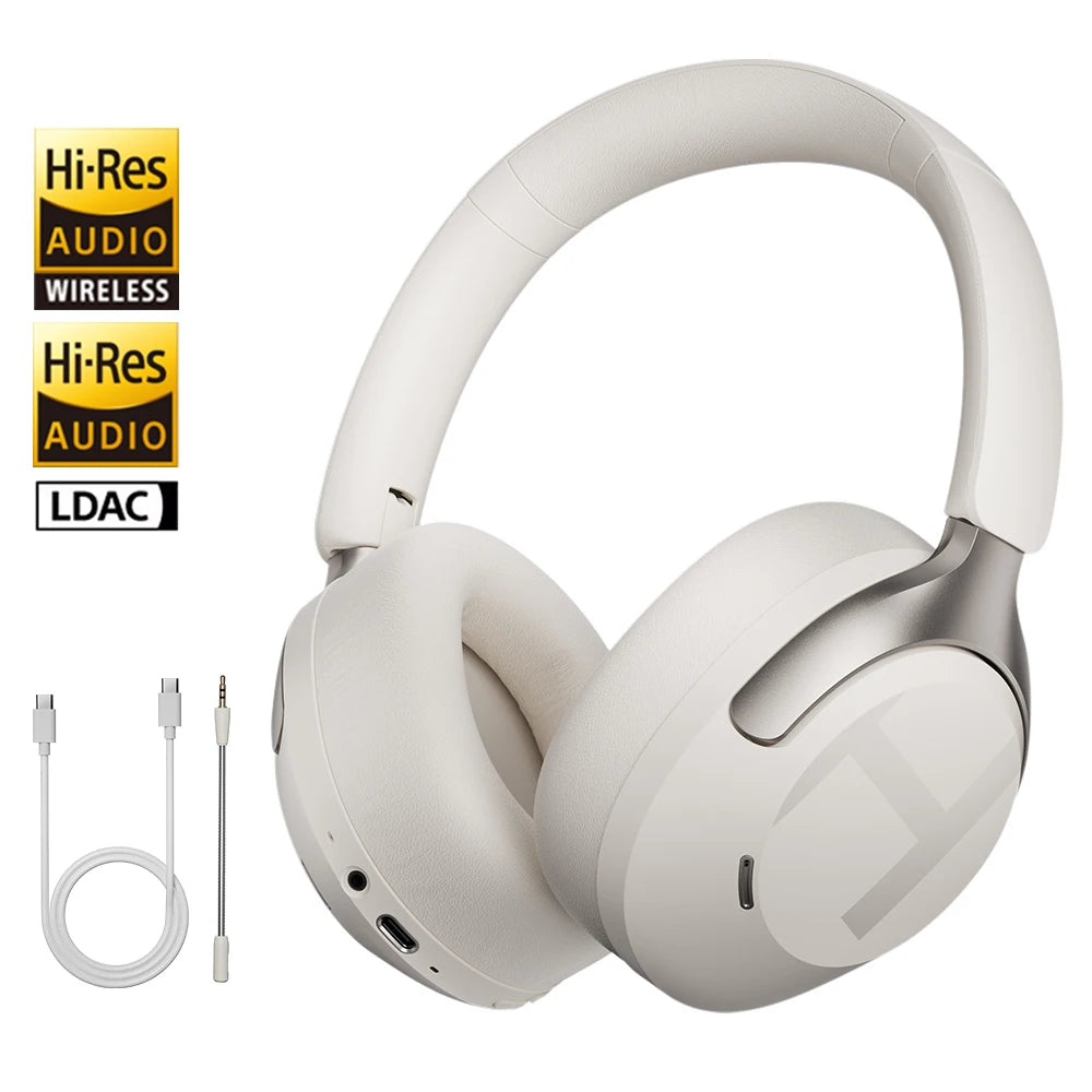 Haylou S40 ANC Auriculares Bluetooth 6.0 Inalámbricos | Cancelación de Ruido 50dB | Hi-Res Audio | LDAC | Sonido Espacial 3D | Over Ear