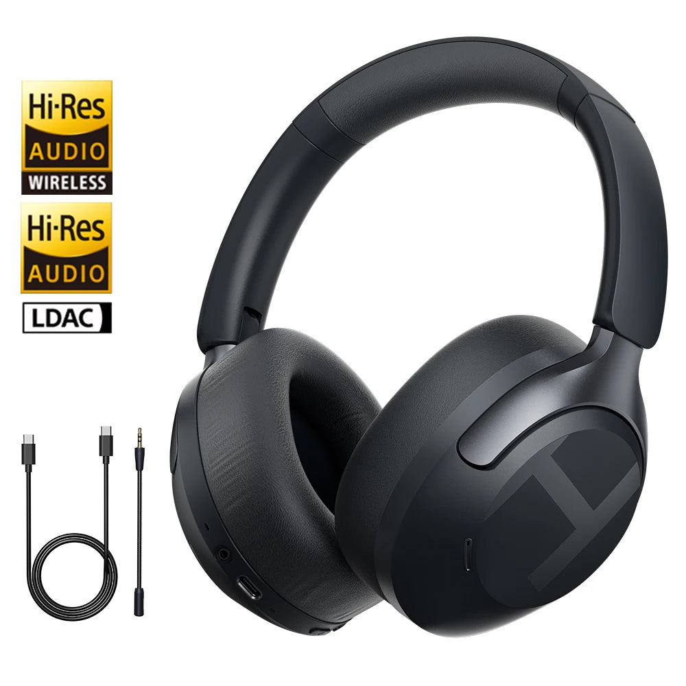 Haylou S40 ANC Auriculares Bluetooth 6.0 Inalámbricos | Cancelación de Ruido 50dB | Hi-Res Audio | LDAC | Sonido Espacial 3D | Over Ear